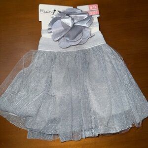 Rising Star Shimmering Silver Tutu Set